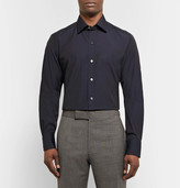 Thumbnail for your product : Tom Ford Midnight-Blue Slim-Fit Cotton-Poplin Shirt