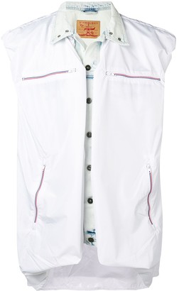 mens sleeveless denim jacket australia