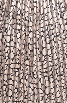 Thumbnail for your product : Donna Ricco Illusion Yoke Print Mesh Fit & Flare Dress