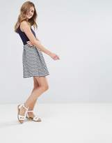 Thumbnail for your product : Lavand Skater Dress With Contrast Striped Skirt