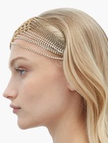 Thumbnail for your product : Rosantica Crystal-embellished Chain-drop Headband - Grey Multi