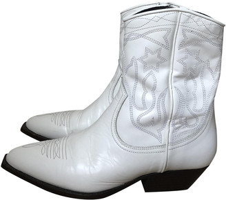 sandro white boots