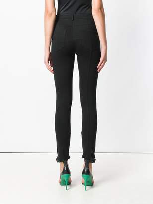 Versace Jeans zip front leggings
