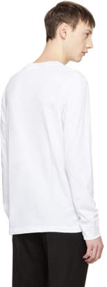 McQ White Long Sleeve Glyph Icon T-Shirt