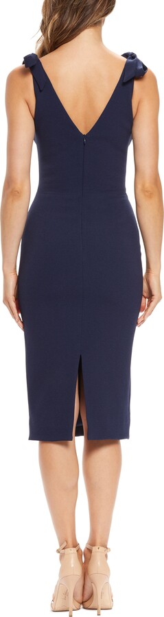 dress the population lita tie cocktail dress