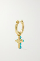 Thumbnail for your product : Irene Neuwirth Immaculate 18-karat Gold, Turquoise And Diamond Hoop Earrings - One size