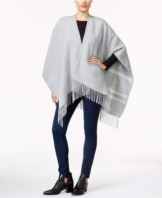 Charter Club Reversible Plaid Cape, Created for Macy's