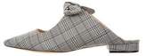 Thumbnail for your product : Alexandre Birman Glen Plaid Pointed-Toe Mules w/ Tags Grey Glen Plaid Pointed-Toe Mules w/ Tags