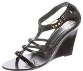Thumbnail for your product : Givenchy Patent Leather Wedge Sandals