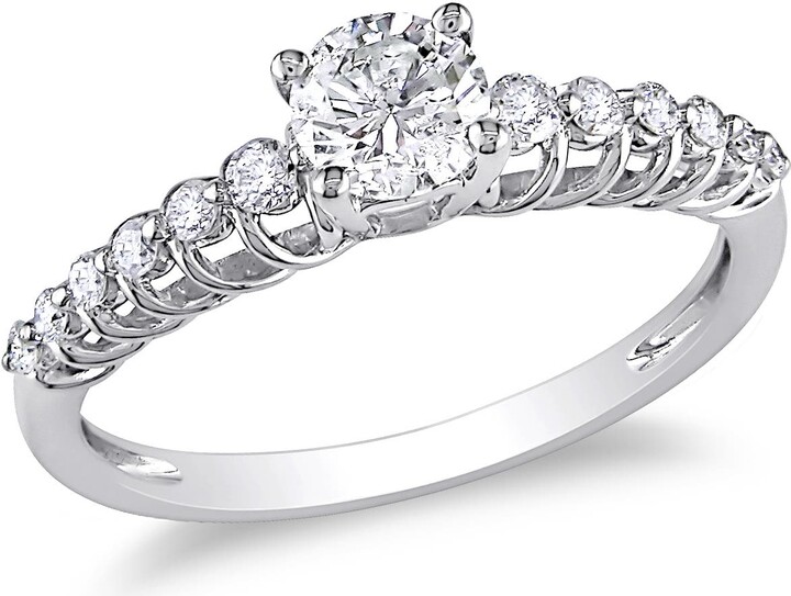 Julianna B. 3/4 CTTW Diamond Vintage Engagement Ring 14k