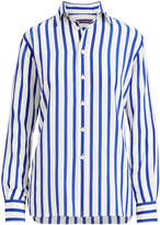 Ralph Lauren Adrien Striped Silk Shir 