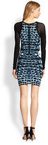 Thumbnail for your product : Parker Hartly Printed Mesh-Sleeve Dress