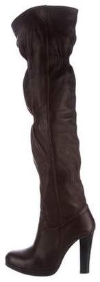 Thomas Wylde Leather Over-The-Knee Boots