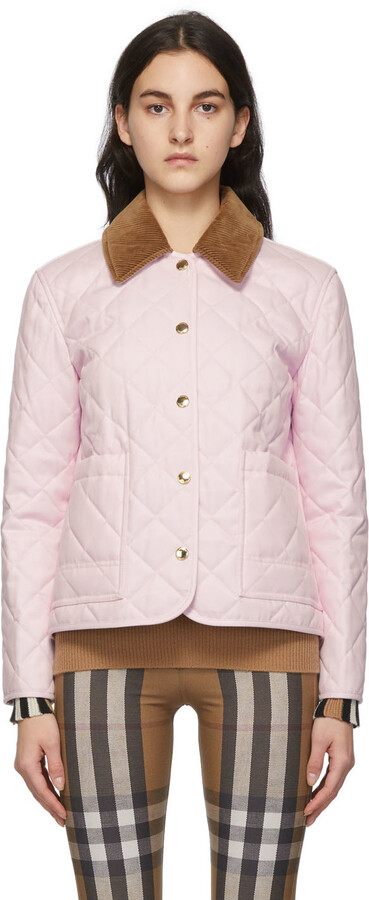 pink burberry jacket