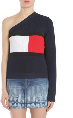 Tommy Hilfiger One Shoulder Sweater