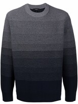 Thumbnail for your product : Theory Burton gradient knitted jumper