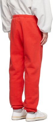 ERL Red Knit Fleece Sweatpants