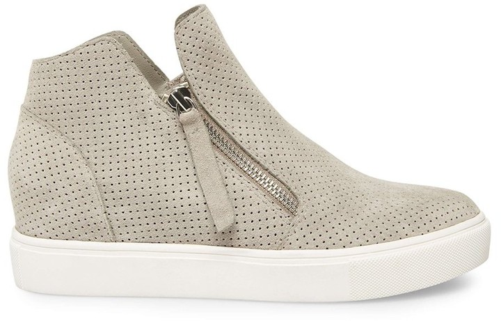 steve madden sneaker wedges black