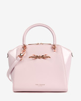 Thumbnail for your product : Ted Baker PAILEY Small slim bow tote bag