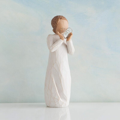 Willow Tree Lots of Love Angel Close to Heart, Sculpted Hand-Painted Figure