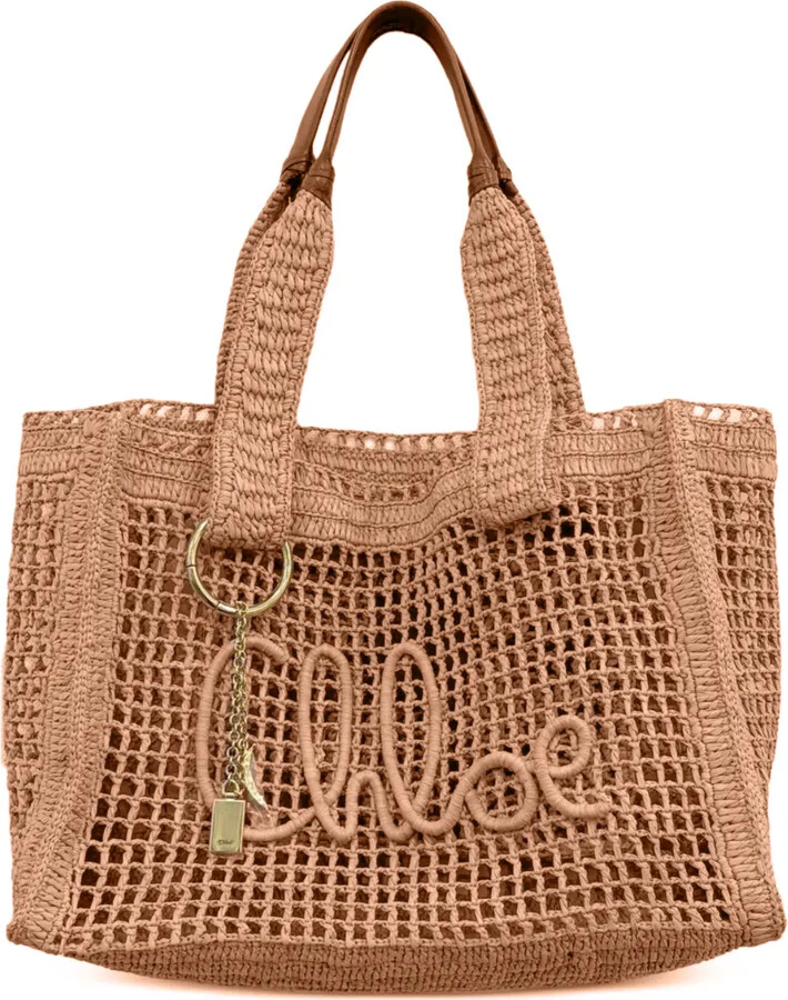 Chloé Logo Charm Tote Bag