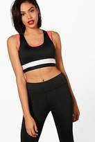 Thumbnail for your product : boohoo NEW Womens Lucy Fit Double Layer Colour Pop Sports Bra in
