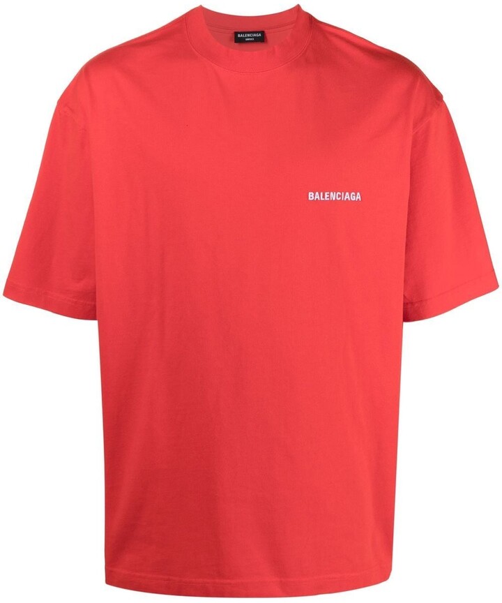 Balenciaga Red Men's T-shirts | Shop the world's largest collection ...