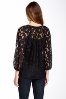 Thumbnail for your product : Weston Wear Danielle Paisley Lily Lace Blouse