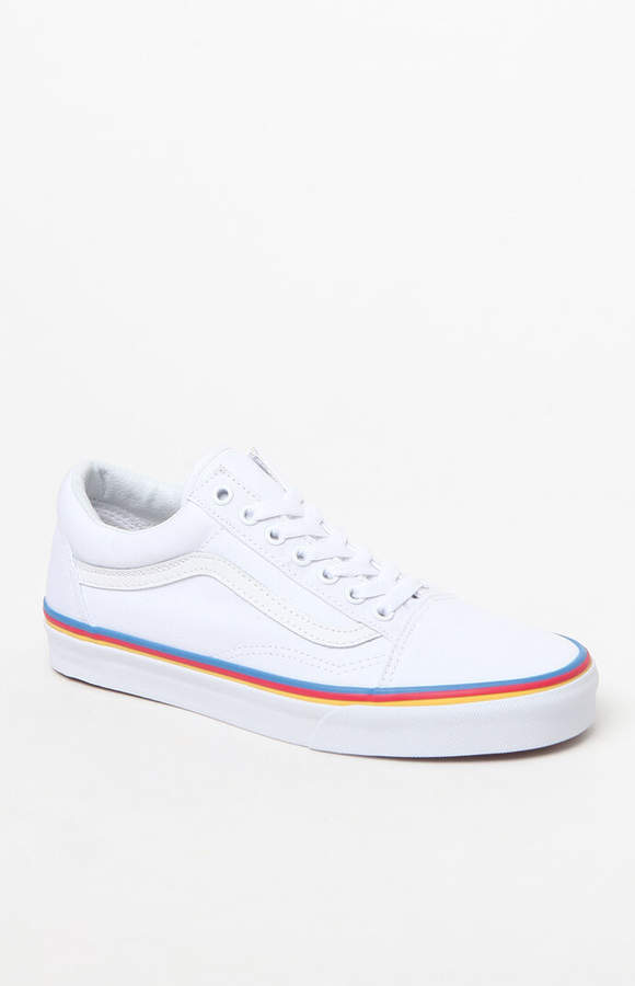 vans women's rainbow foxing old skool sneakers