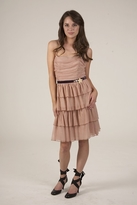 Thumbnail for your product : Corey Lynn Calter Gloria Ruched Strapless Dress in Nude