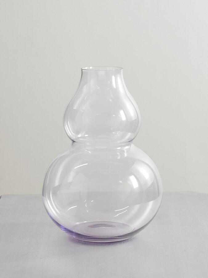 Lobmeyr Flower Crystal Glass Vase - Neutrals