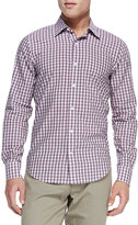 Thumbnail for your product : Vince Gingham-Check Button-Down Shirt, Lavender