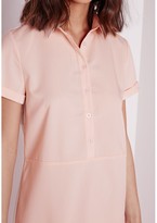 Thumbnail for your product : Missguided Waisted Shirt Dress Blush Pink