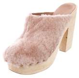 Thumbnail for your product : Brother Vellies Shearling Platform Mules