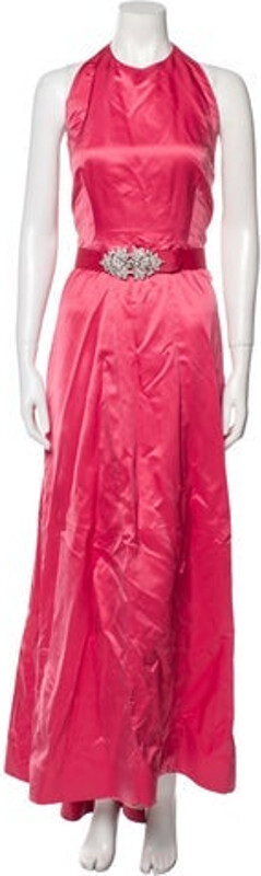 Catherine Regehr Evening Gown Pink Halterneck