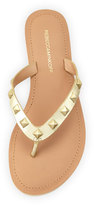 Thumbnail for your product : Rebecca Minkoff Fiona Studded Thong Sandal, Gold