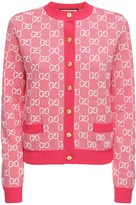 Thumbnail for your product : Gucci Gg Jacquard Knit Wool & Cotton Cardigan