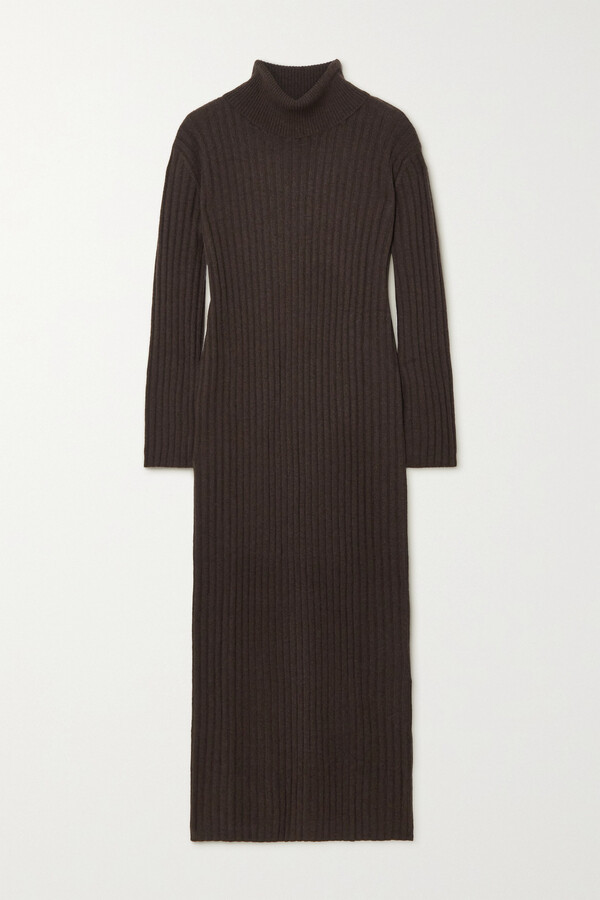 white turtleneck maxi dress