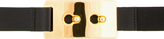 Thumbnail for your product : Marni Black Elastic Gold Buckle Waist Belt
