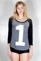 Thumbnail for your product : Rebel Yell #1 Baseball Tee in Black