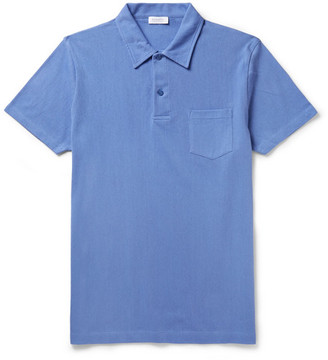 Sunspel Riviera Slim-fit Cotton-mesh Polo Shirt