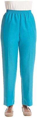 Alfred Dunner Women's Petite Proportioned Short Poly Gab Pant