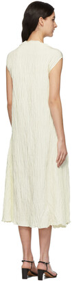 Gia Studios Off-White Crinkled Dress