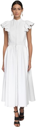 Alexander McQueen Cotton Pique Long Shirt Dress