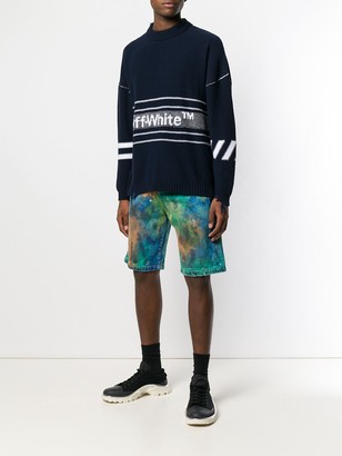 Off-White Paint-Effect Shorts