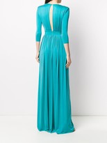 Thumbnail for your product : Elisabetta Franchi Deep V-Neck Sequin-Embroidered Dress