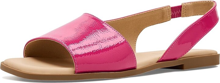 Journee Collection Brinsley Women's Sandals Hot Pink : 6 M Faux Leather