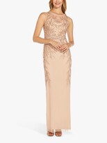 Thumbnail for your product : Adrianna Papell Papell Studio Beaded Column Dress, Rose Gold