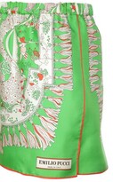 Thumbnail for your product : Emilio Pucci Silk Twill Printed Mini Shorts