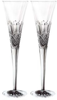 Monique Lhuillier Waterford Crystal Ellypse Gift Boxed Champagne Flute, Set of 2